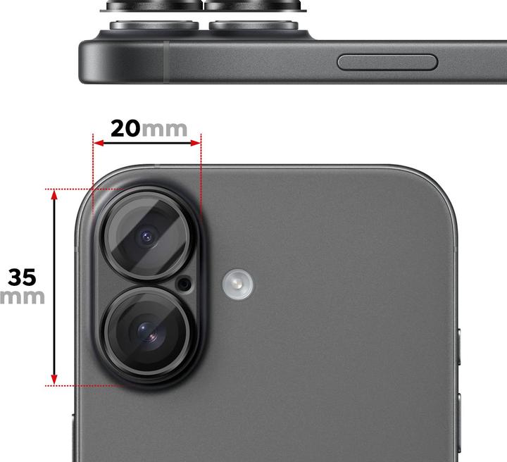 Image du produit Avizar Alu Kameraschutz Monoblock iPhone 17 (1 pcs, Apple iPhone 17)