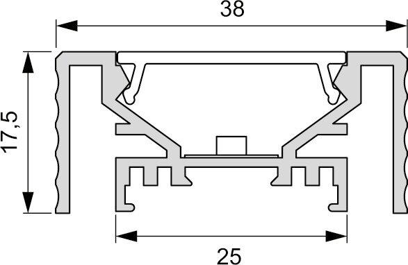 Image du produit L&S Profil LED Manila Plus L: 295mm