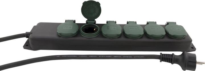 Actual product image REV Socket strip IP44 6-way 1.4m (6 x, CEE 7/3, 1.40 m)