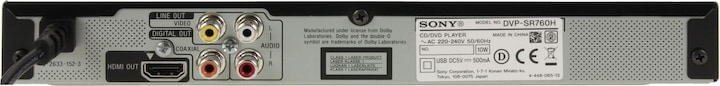 Actual product image Sony Dvp-Sr760h (DVD players)