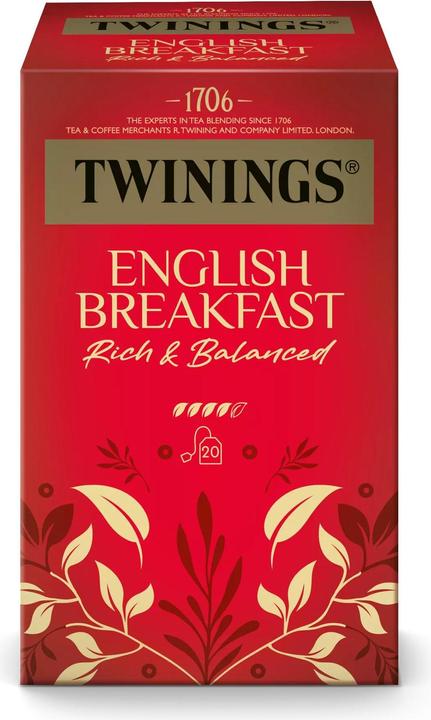Produktbild Twinings Teebeutel English Breakfast 20 Stück, Teesorte/Infusion (90 g)