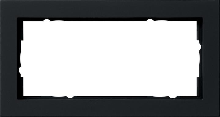 Actual product image Gira Cover frame 2f o.m. E2 Black m 100209
