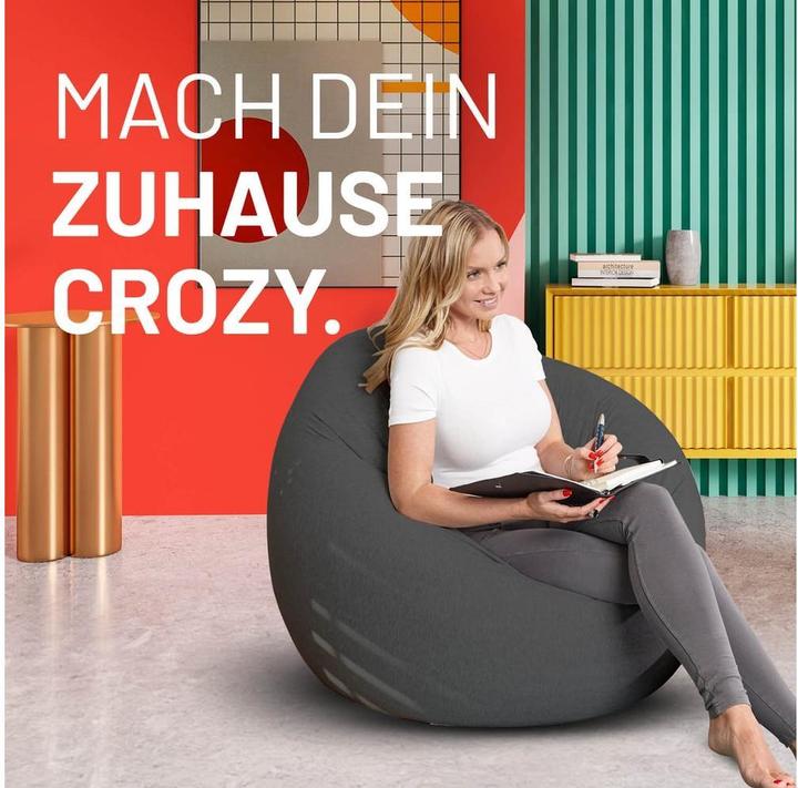Actual product image Lumaland Sitzsack Flexi Comfort 320 L, Dunkelgrau