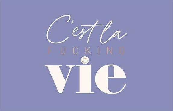 Actual product image Postkarte Vintage Art C'est la fucking vie