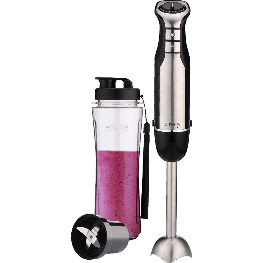 Camry CR 4615 Hand and personal blender in one, Power 400W, Stabmixer, Schwarz, Silber
