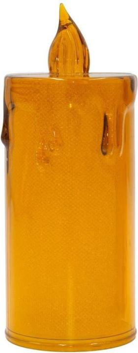 Produktbild Koopman Dekoracja świąteczna Świeca LED przezroczysta dekoracyjny złoty 10,5 cm na baterie 1szt