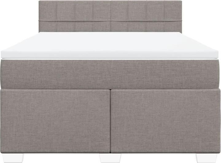 Produktbild vidaXL Bo x springbett mit Matratze 140 x 200 cm Stoff (140 x 200 cm)