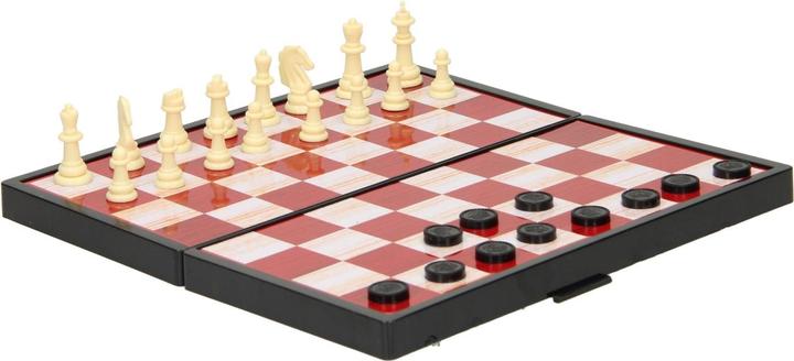 Actual product image Magnetic chess and draughts set