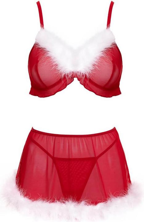 Produktbild Cottelli Collection Set X-Mas Top+Rock (L)