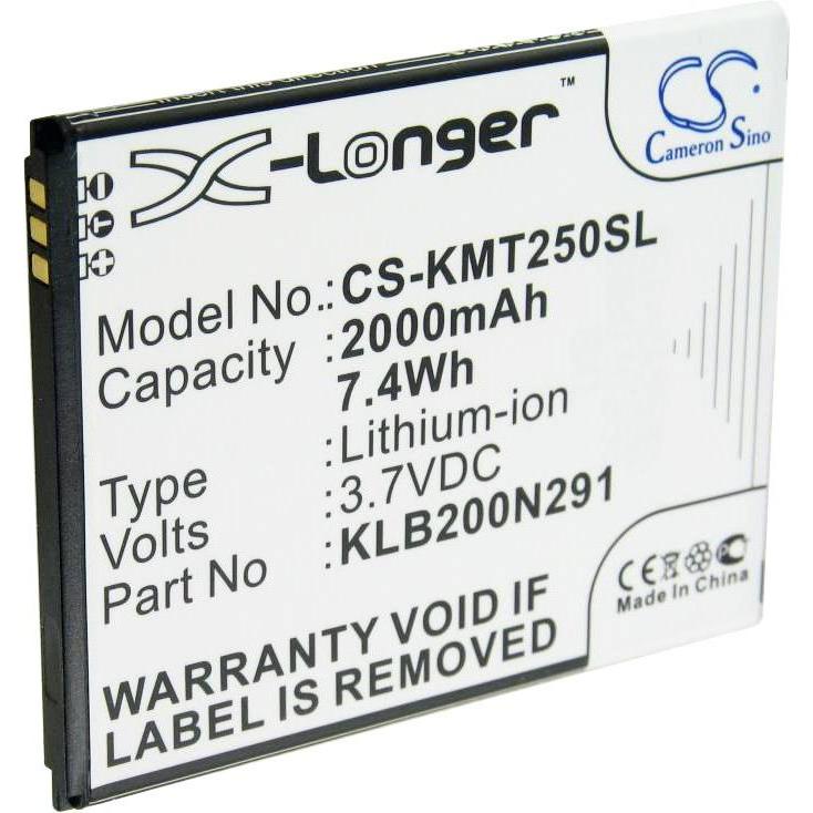 AccuCell Akku passend für Kazam Trooper 2 5.0 Akku KLB200N291, Smartphone Akku