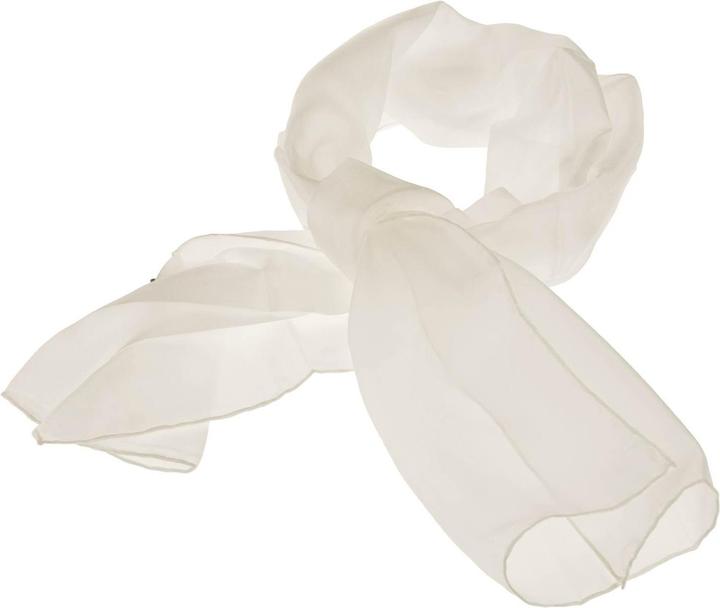 Immagine prodotto Ideen Sciarpa Pongé 05, bianca, 40x150 cm