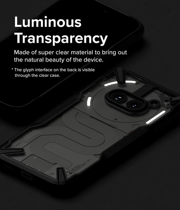 Immagine prodotto Ringke Case for Nothing Phone (2a) / (2a) Plus FUSION X BLACK (Niente Telefono (2a))