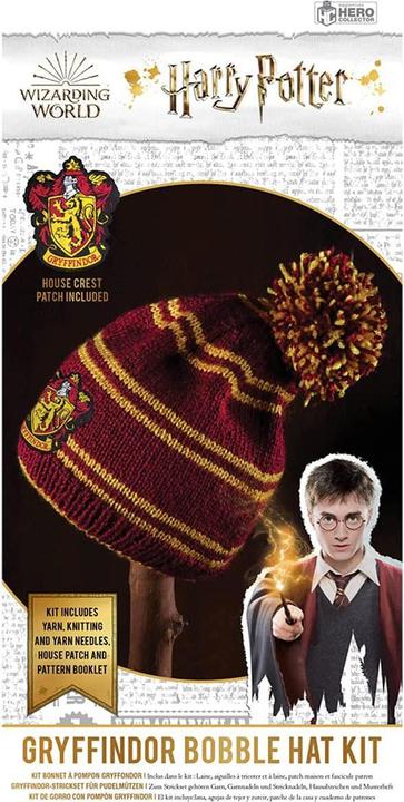 Actual product image Thumbs Up Harry Potter Knitting Set for Hat Gryffindor