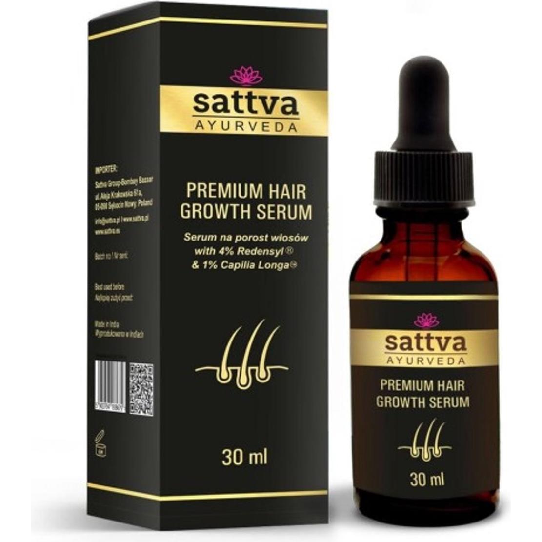 Sattva Ayurveda, Olio per capelli, SATTVA Premium Siero per la crescita dei capelli siero na porost włosów 30ml (30 ml)