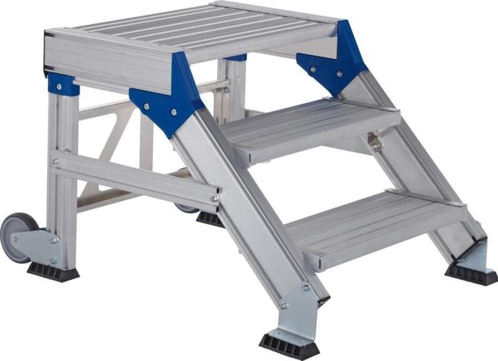 Image du produit Zarges Palier d'escalier mobile 45° 5 marches, largeur 800 mm, hauteur 0,99 m (Échafaudages, 80 cm)