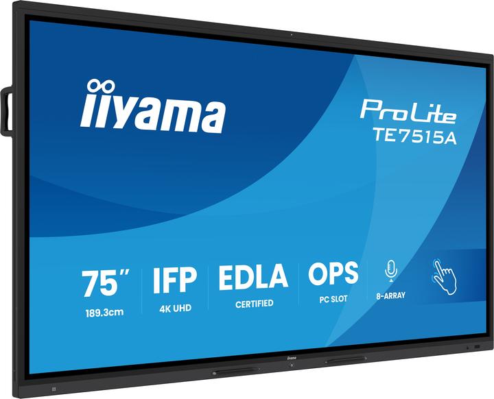 Image du produit iiyama LFD ProLite TE7515A-B1AG (3840 x 2160 pixels, 75")