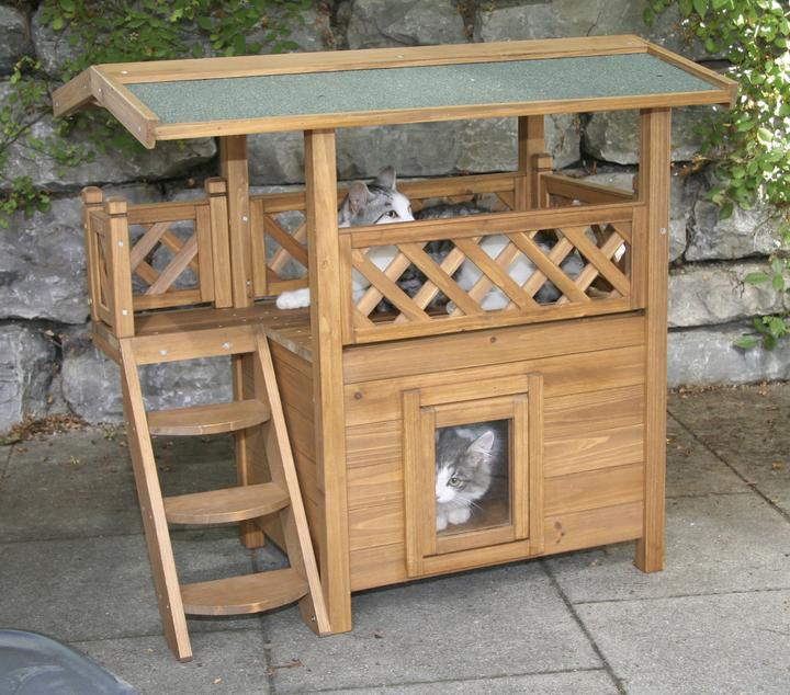 Actual product image Kerbl Katzenhaus Lodge (73 cm, Brown)