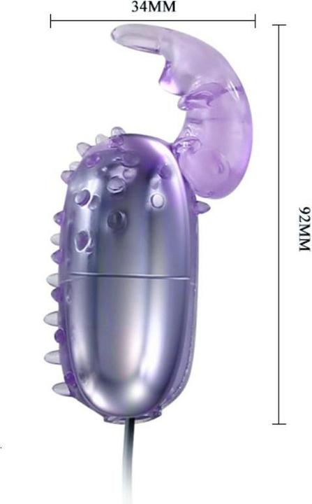 Actual product image Baile Vibro Egg "Super Vibrator" with clitoris stimulator