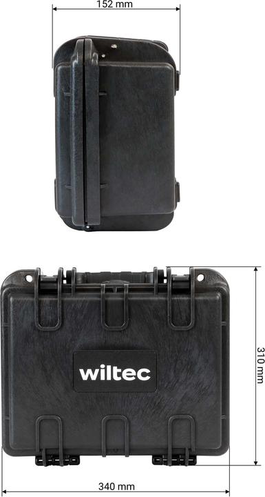 Produktbild Wiltec Universalkoffer 36,2x31x17,5cm wasserdicht Transportkoffer Schutzkoffer