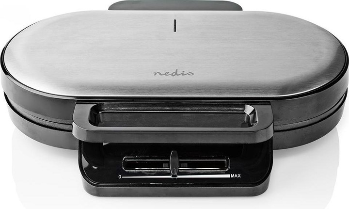 Immagine prodotto Nedis Ferro per waffle 2 x 5 Cialde a forma di cuore 12 cm 1200 W plastica/metallo (Spina UE)