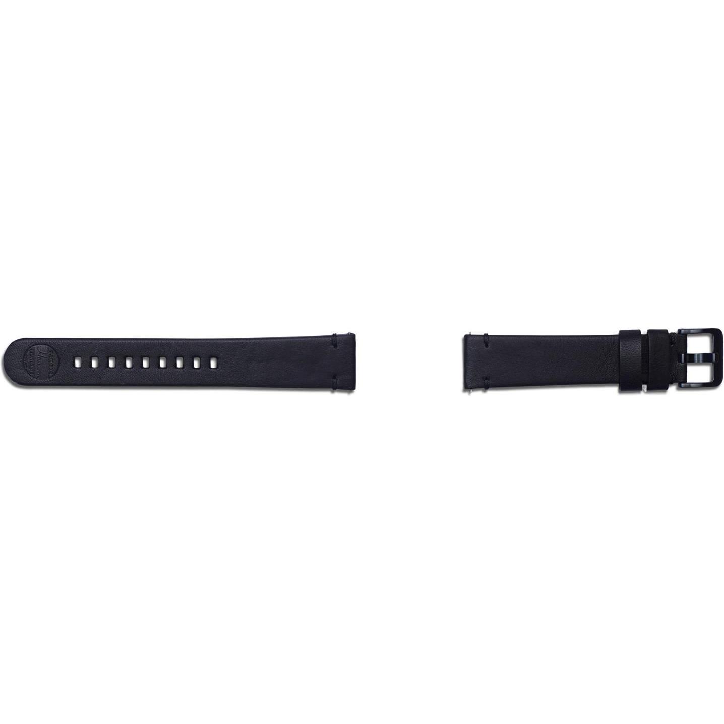 Thumbnail - Strap Studio Essex (20 mm, Kunstleder, Gear S3 Frontier, Gear S3 Classic, Galaxy Watch (42mm)), Uhrenarmband, Schwarz