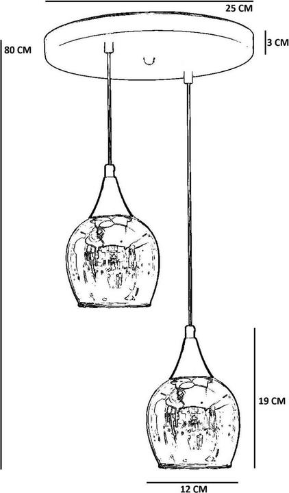 Produktbild Opviq Enzo 2 Chandelier (E27)