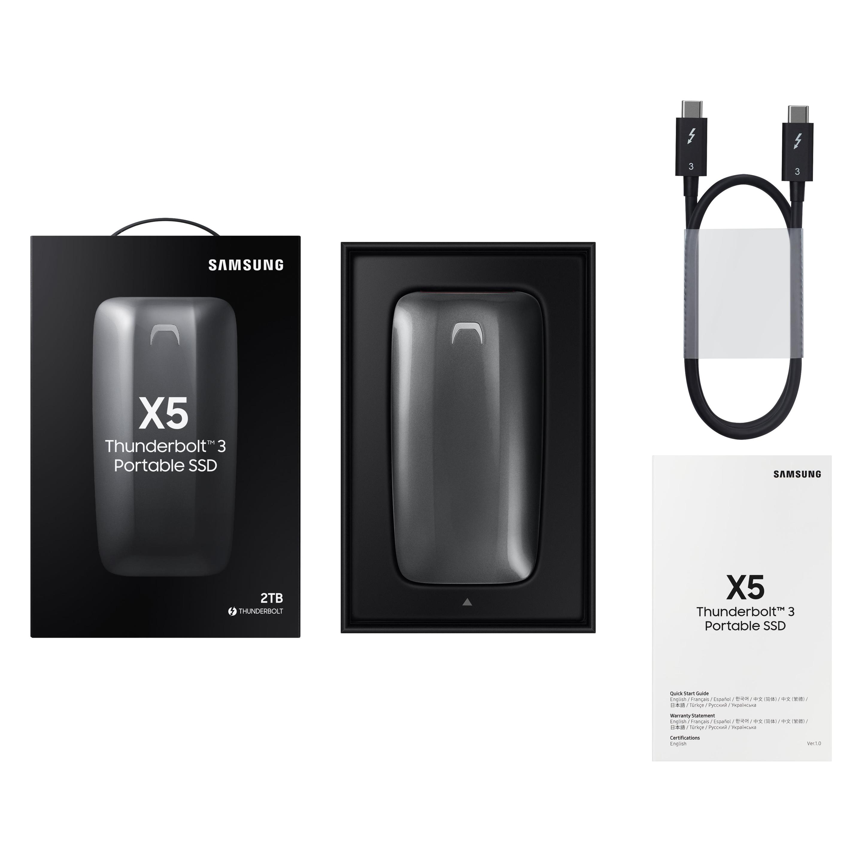 外付けハードディスク・ドライブ Samsung Portable SSD X5 1TB Samsung Portable X5 - kaufen bei Digitec - Digitec