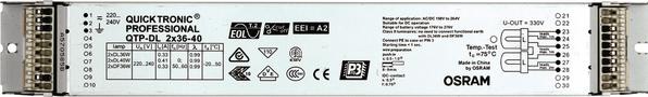 Actual product image Osram QTRONIC ECG 2X36-40/220-240