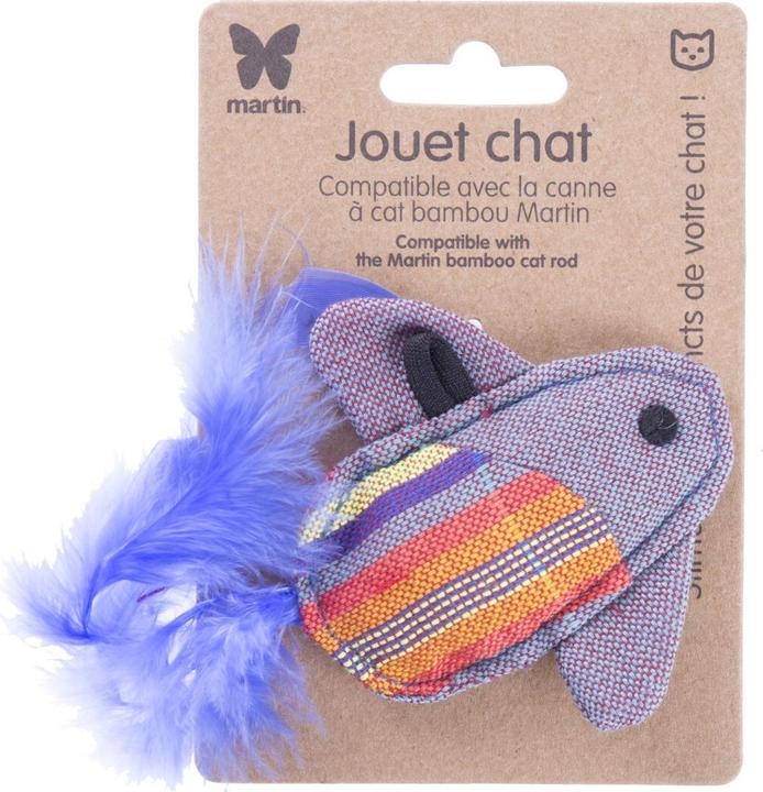 Produktbild Martin Sellier Fliegender Fisch Plüschspielzeug für Katzen (Plüschspielzeug Katze)