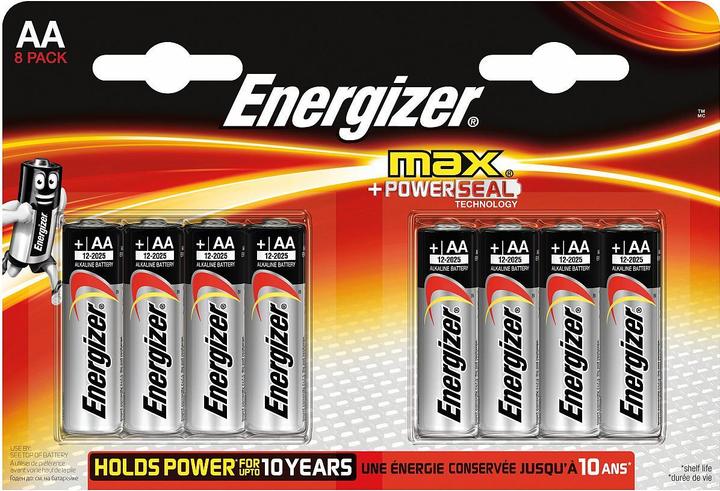 Produktbild Energizer Max Alkaline Mignon (8 Stk., AA, 2700 mAh)