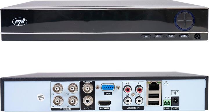 Actual product image PNI Full HD video surveillance kit - NVR and 4 outdoor camerasHouse PTZ1300 (1920 x 1080 Pixels)