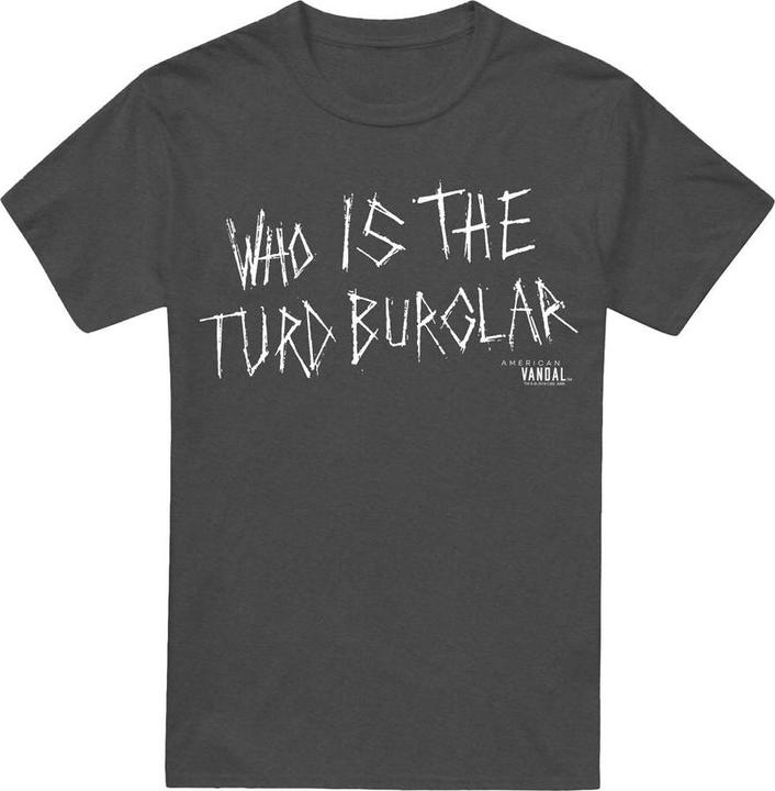 Actual product image American Vandal Unisex Adult Turd Burglar T-Shirt (XL)