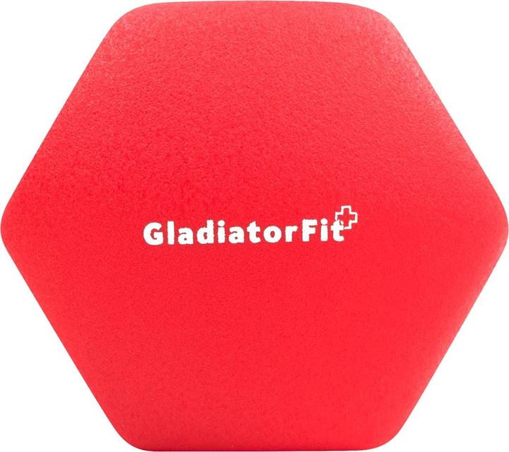 Actual product image Gladiatorfit Neoprene dumbbells (2 x 6 kg)