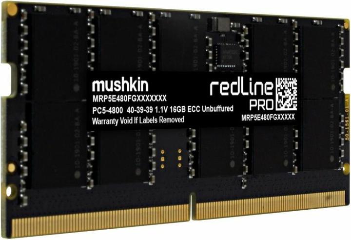 Image du produit Mushkin SO-DIMM 32 GB DDR5-5600 (noir, MRP5T560LKKD32G28, Redline PRO) (1 x 32GB, 5600 MHz, RAM DDR5, SO-DIMM)