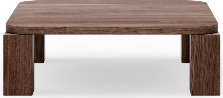 Produktbild New works Designer Massivholz Couchtisch „Atlas* Eiche geräuchert - 82 x 82 cm (82 x 82 cm)