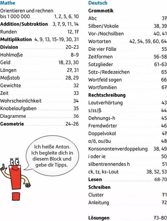Produktbild Quer durch die 4. Klasse, Mathe und Deutsch - Übungsblock (Deutsch, Mascha Greune, Tina Harder, 2021)