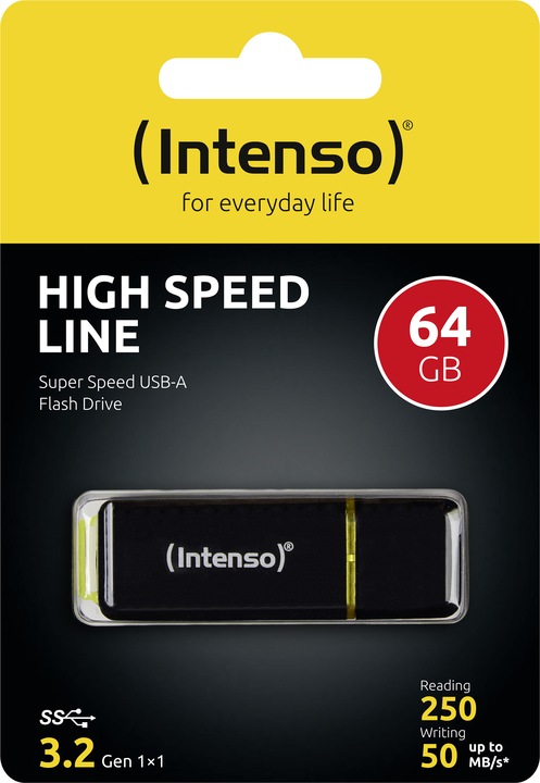 Produktbild Intenso High Speed Line (64 GB, USB-A, USB 3.1)
