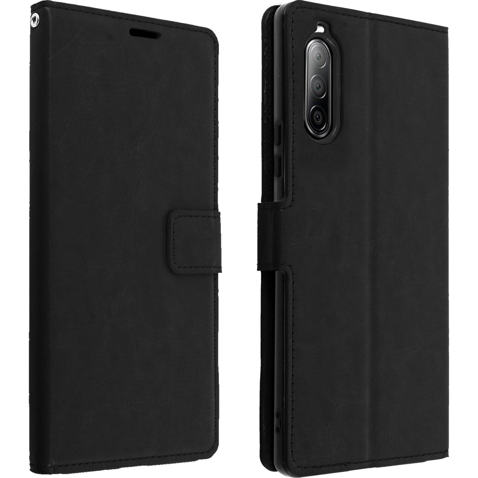 Avizar Vintage Series (Sony Xperia 10 II), Smartphone Hülle, Schwarz