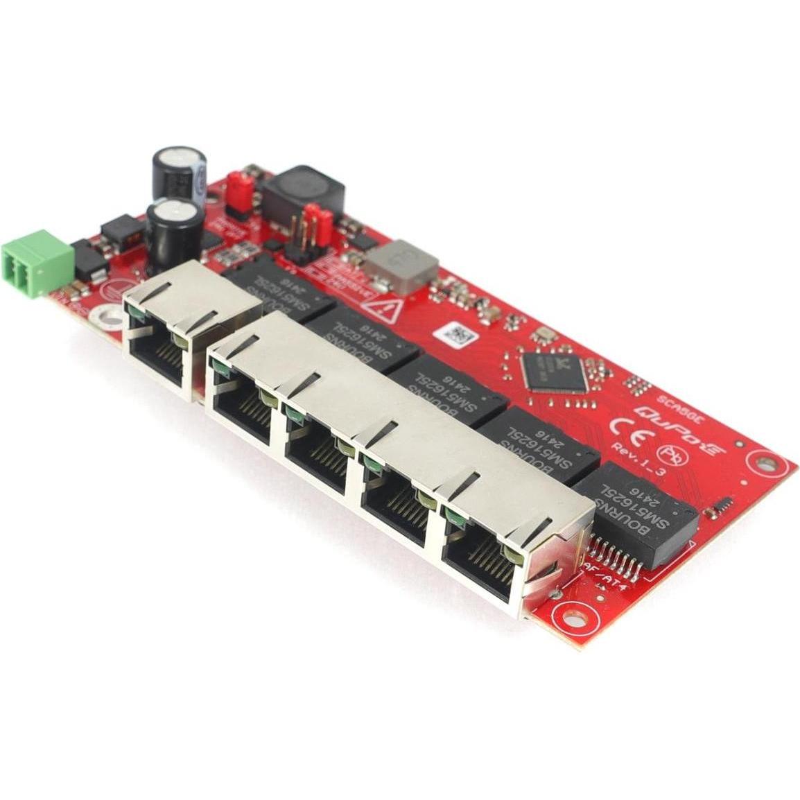 Quwireless QuPoE Gigabit Switch SCA5GE, Switch di rete, Multicolore