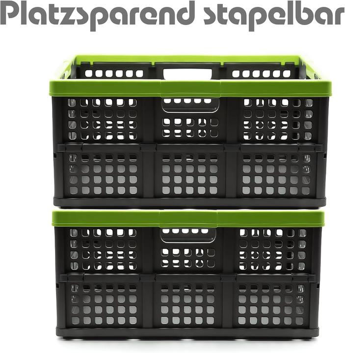 Produktbild BigDean 2 x faltbare Einkaufskörbe