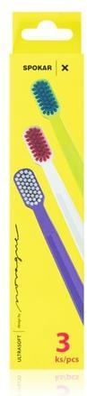 Produktbild Spokar Weiche Zahnbürsten - 3er-Pack (Weich, 3 x)