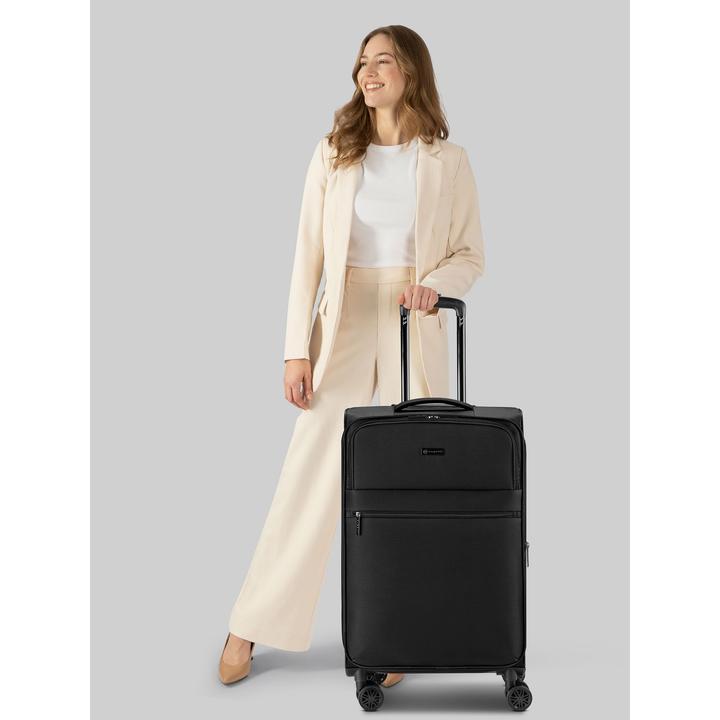 Image du produit Bugatti Valencia Soft 4 Rollen Trolley M 64.5 cm mit Dehnfalte (57 l)