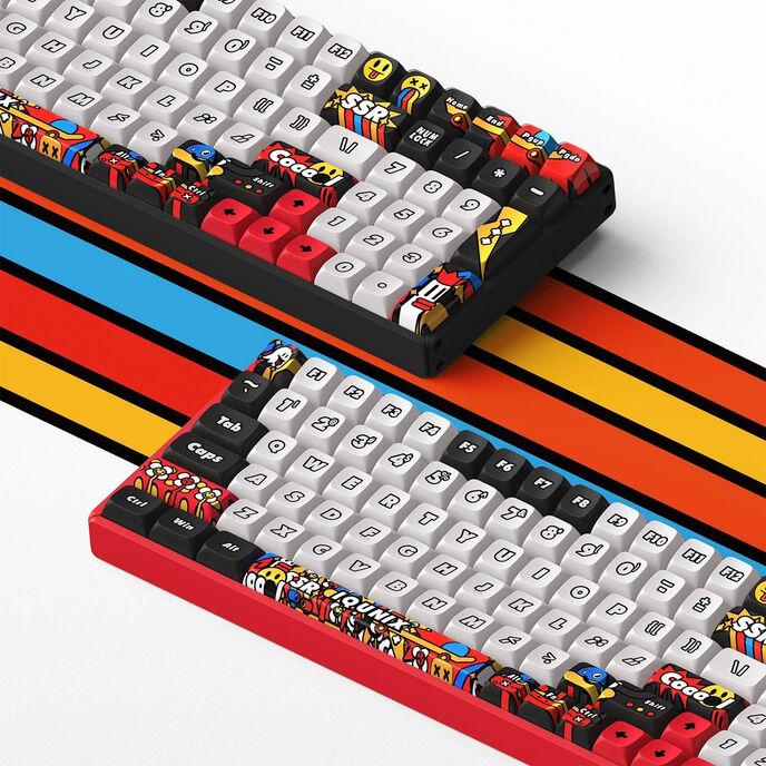 Actual product image Iqunix F97 Graffiti Blaze Wireless Gaming Keyboard, RGB - Moonstone Turbo Switches (DE, Cable, Wireless)