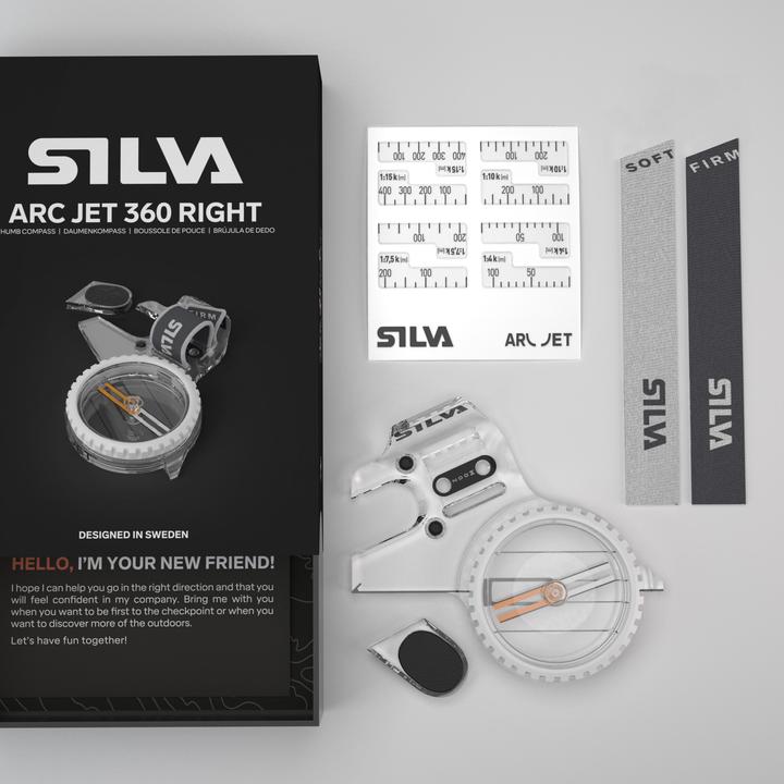 Actual product image Silva Arc Jet 360 - kilpakompassi, oikea
