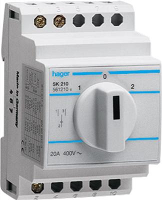Hager Umschalter 1-0-2 1pol