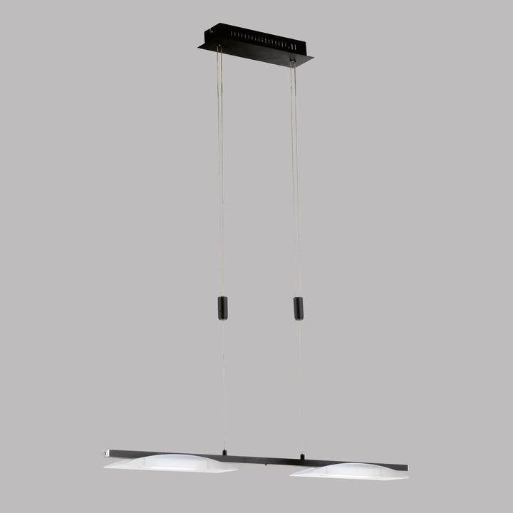 Actual product image Fischer & Honsel Honsel Kop LED pendant light 2-fold 17,2W Tunable white controllable dimmable acrylic glass sandsc