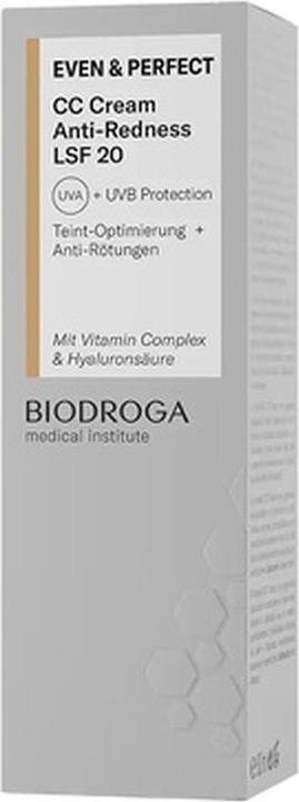 Actual product image Biodroga Medical Institute Even & Perfect CC Cream Anti-Redness SPF 20 30ml - Moisturizer Face Care