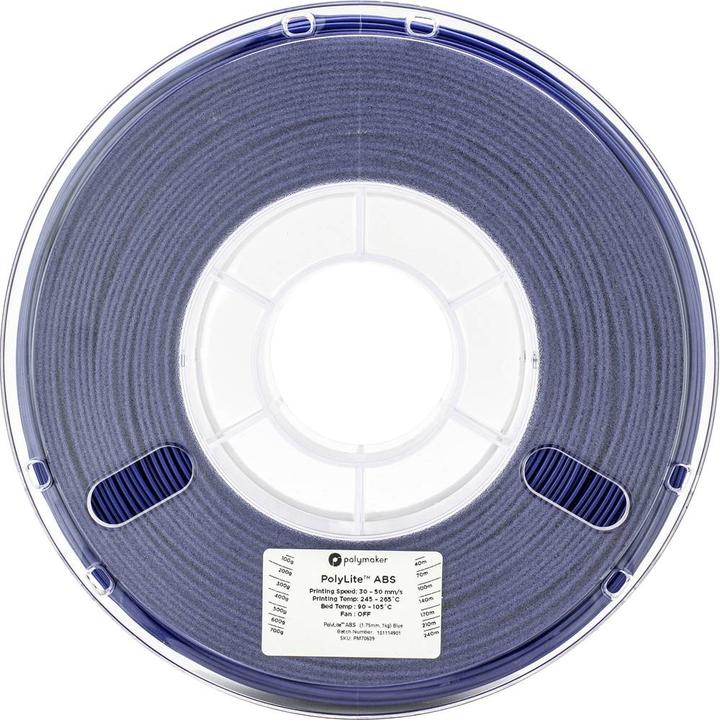Produktbild Polymaker PolyLite ABS - Blue - 2.85mm (ABS, 2.85 mm, 1000 g)