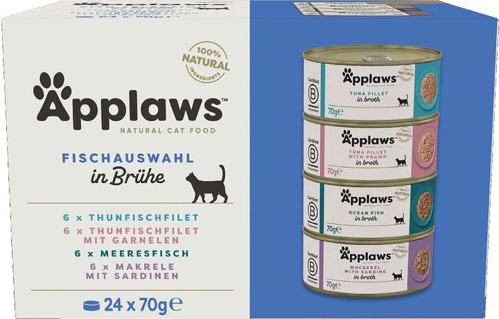 Produktbild Applaws Fischauswahl in Brüne (Adult, 24 Stk., 1680 g)