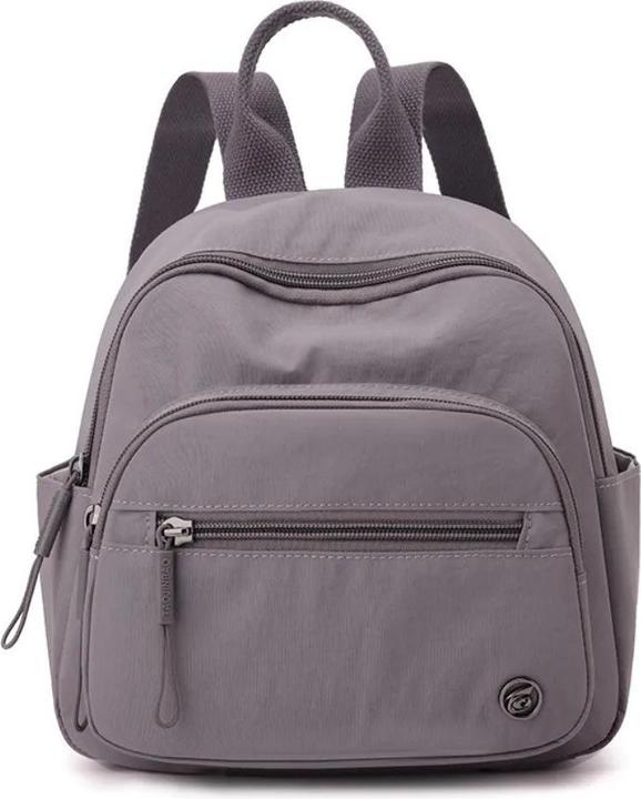 Only-Bags.Store Tragbarer Nylonrucksack, einfarbiger wasserdichter Rucksack mit mehreren Taschen, lässiger